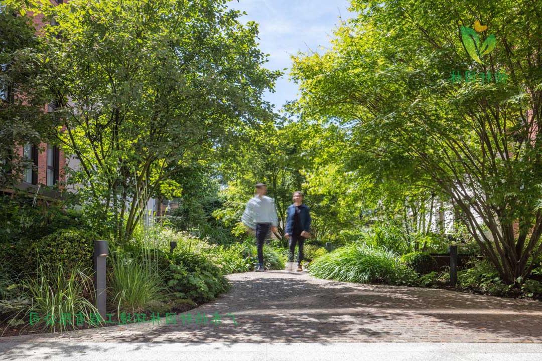 保利·紫山别墅中心花园绿化景观设计施工改造效果图